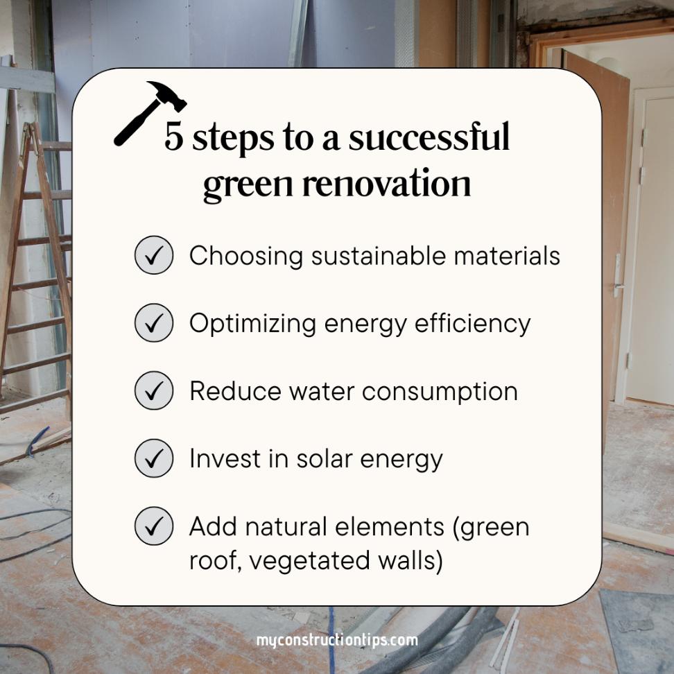 green home renovation step