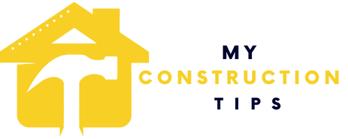 Logo avec une représentation de maison et un marteau